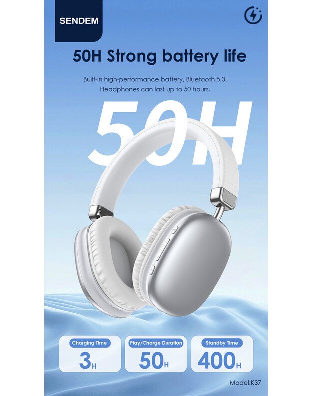 SENDEM K37 HF BT, juodos 3