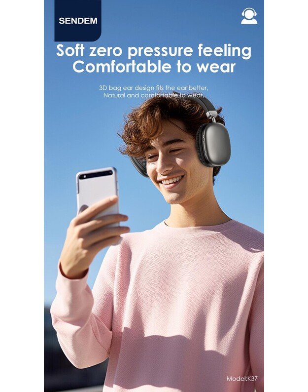 SENDEM K37 HF BT, juodos 4