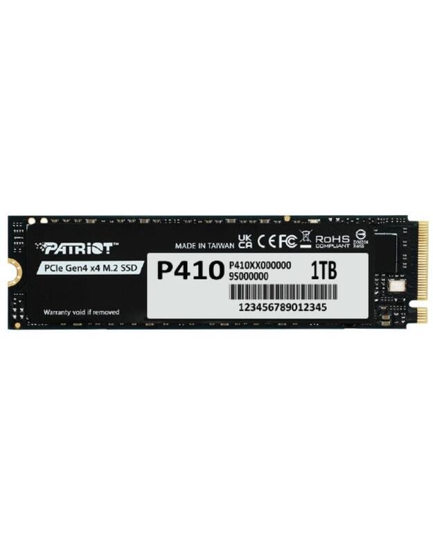 SSD|PATRIOT|320xTBW rating|NVMe Yes|PCI Express|M.2|1000 GB|P410P1TBM28H