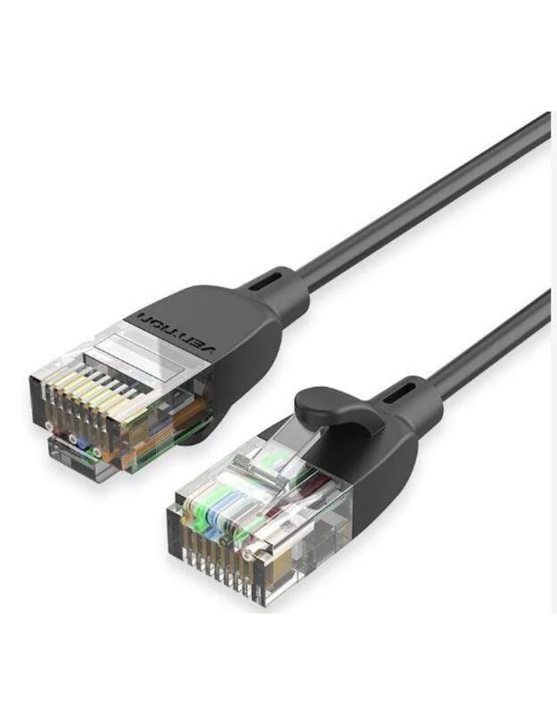 PATCH CABLE CAT.6A UTP/1M BLACK IBIBF VENTION