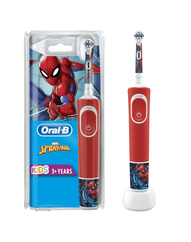 Elektrinis dantų šepetėlis ORAL-B BRAUN D100 SPIDERMAN