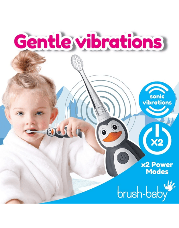 Elektrinis dantų šepetukas Brush baby WILDONES PENGUIN 5