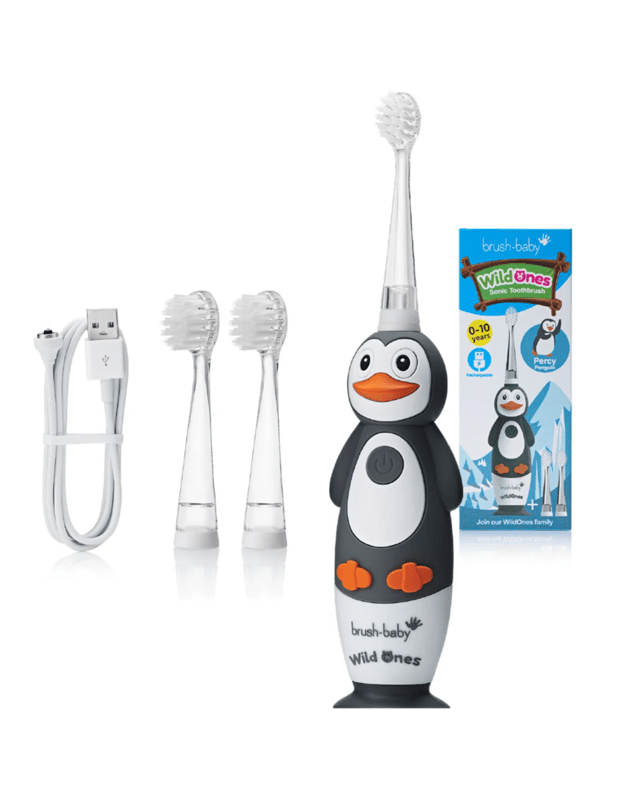 Elektrinis dantų šepetukas Brush baby WILDONES PENGUIN
