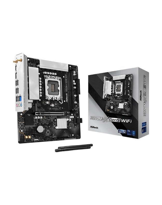 Mainboard|ASROCK|LGA 1851 (Socket V1)|RAM DDR5-SDRAM|2xSlots|H810M-XGEN5WIFI
