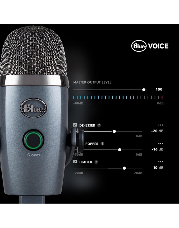 MICROPHONE BLUE YETI NANO/BLACK 988-000401 LOGITECH