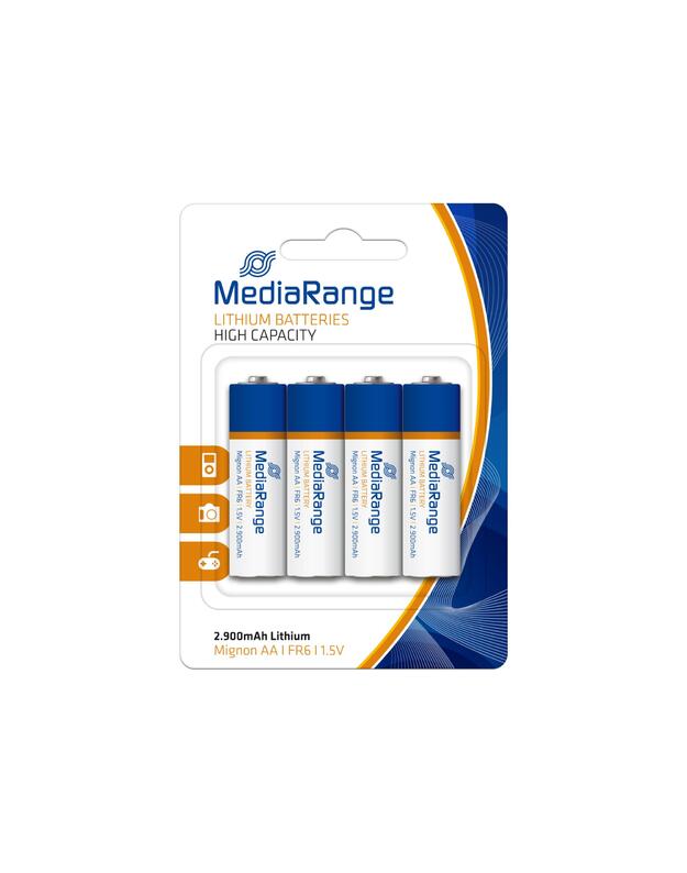 BATTERY LITHIUM MIGNON AA 1.5V/4PCS MRBAT154 MEDIARANGE