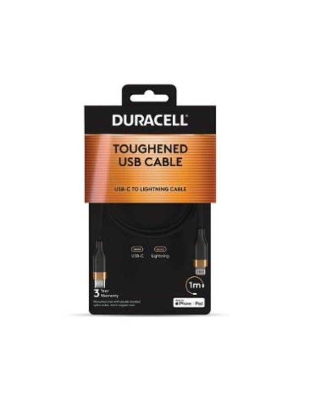 CABLE LIGHTNING TO USB-C 1M/DRU5014A DURACELL