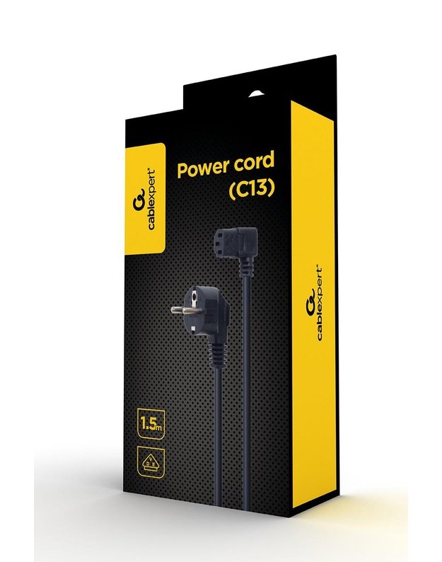 CABLE POWER ANGLED VDE 1.5M/PC-186A-VDE1B-1.5M GEMBIRD