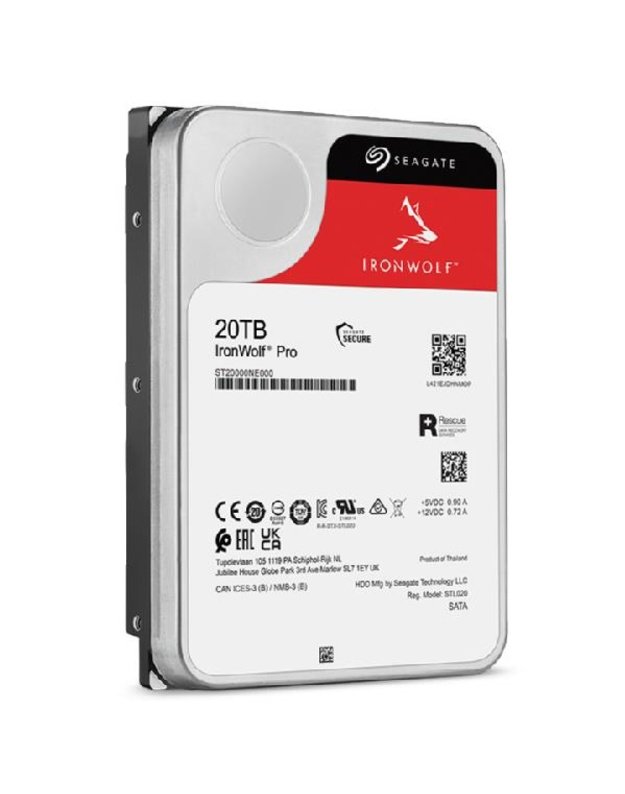 HDD|SEAGATE|IronWolf Pro|20TB|SATA|256 MB|7200 rpm|3,5 |ST20000NT001