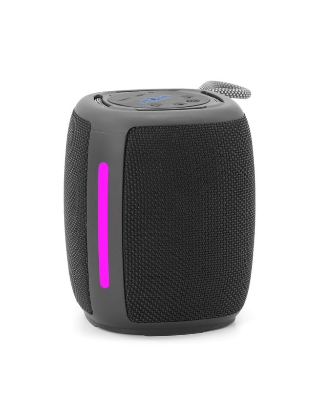 Nešiojama Bluetooth kolonėlė Gembird, USB-C, juoda (SPK-BT-LED-03-BK)