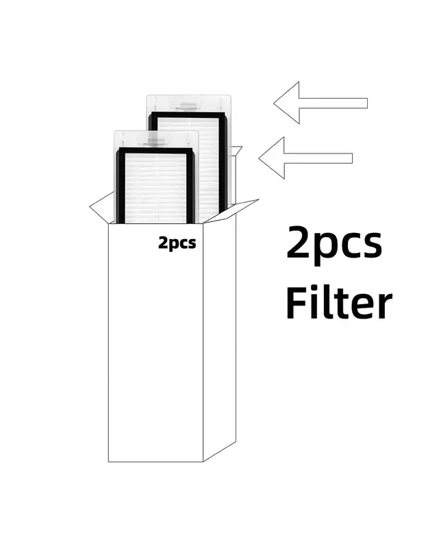 Filtras Xiaomi Robot Vacuum X10, S10+, X10+, Mop 2 Ultra, Mop 2,  2vnt (pakaitalas) 1