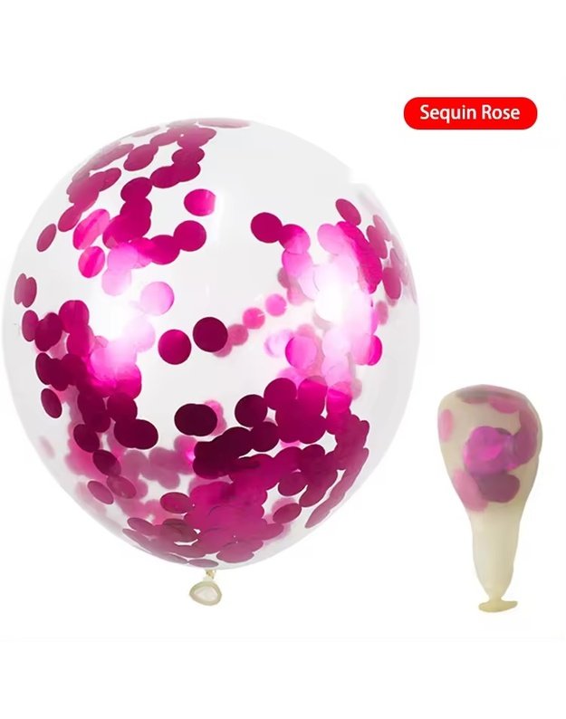 Sequined colorful latex party balionų rinkinys (12 colių, 100 vnt) 2