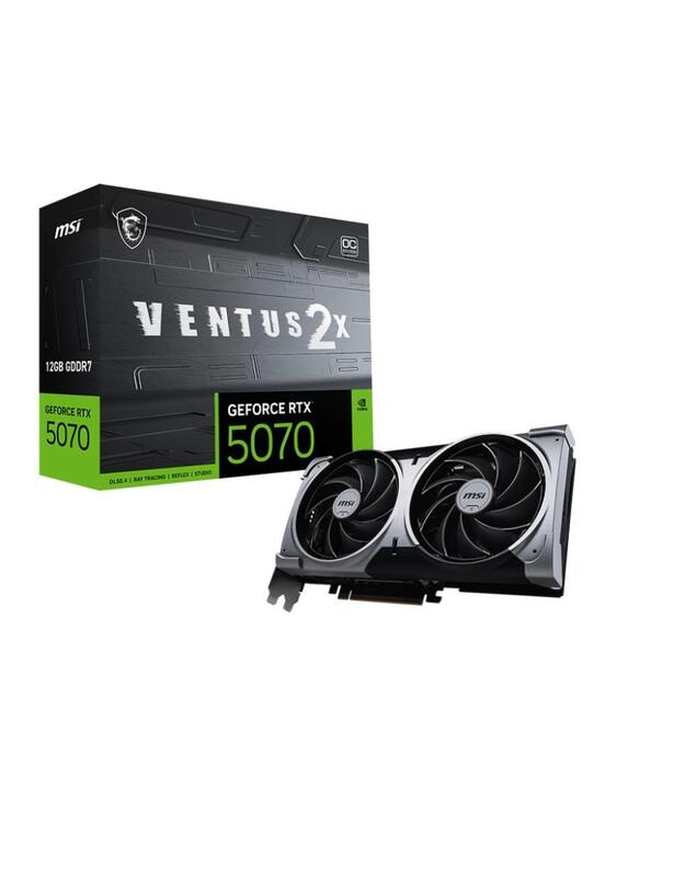 Graphics Card|MSI|NVIDIA GeForce RTX 5070|12 GB|GDDR7|192 bit|PCIE 5.0 16x|Dual Slot Fansink|1xHDMI|3xDisplayPort|RTX507012GVENTUS2XOC