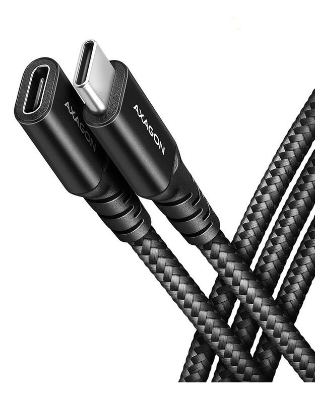 CABLE USB-C EXTENSION 0.5M/BLACK BUCM32-CF05AB AXAGON