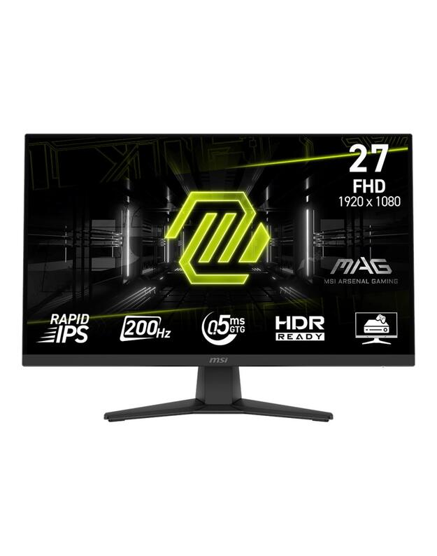 LCD Monitor|MSI|MAG 272F|27 |Gaming|Matte|Panel IPS|1920x1080|16:9|200Hz|0.5 ms|Colour Black|MAG272F
