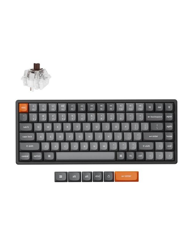 Belaidė klaviatūra Keychron K2 Max RGB, juoda (K2M-J3)