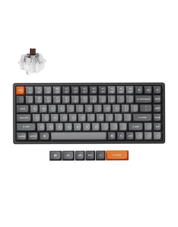 Belaidė klaviatūra Keychron K2 Max RGB, juoda (K2M-J3)