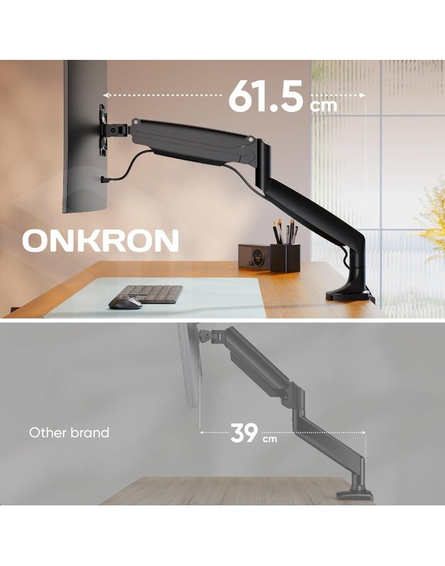 MONITOR ACC WALL MOUNT/13-32  BLACK G100-B ONKRON