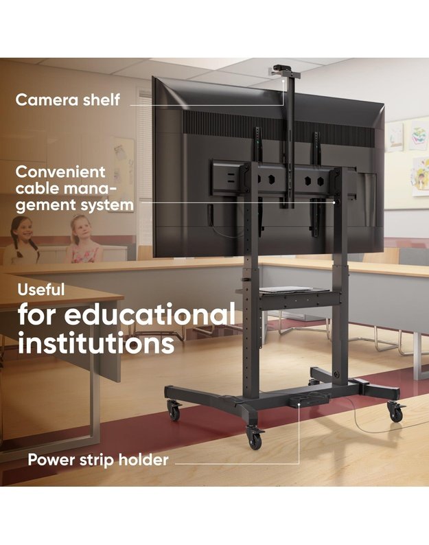 Mobilus TV stovas Onkron 50–100", juodas (TS1991-B)