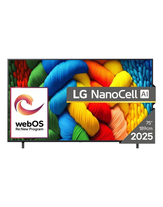 TV Set|LG|75  |4K Ultra HD|3840 x 2160 pixels|Flat|16:9|LED|75NANO80A3B