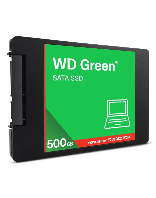 SSD|WESTERN DIGITAL|Green|500GB|3D NAND|Read speed 545 MBytes/sec|2,5 |MTBF 2000000 hours|WDS500G5G0A