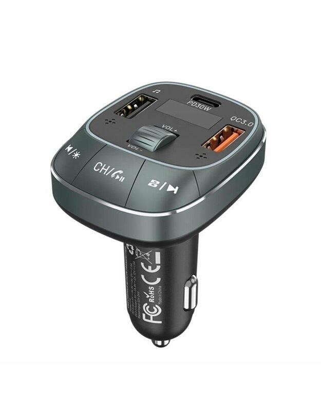CAR FM TRANSMITTER+CHARGER USB/3P BLACK FFLB0 VENTION