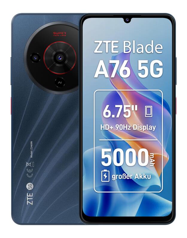 MOBILE PHONE BLADE A76 5G/4/128GB BLACK ZTE