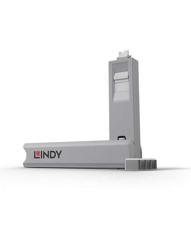 USB PORT TYPE-C BLOCKER 4PACK/WHITE 40427 LINDY