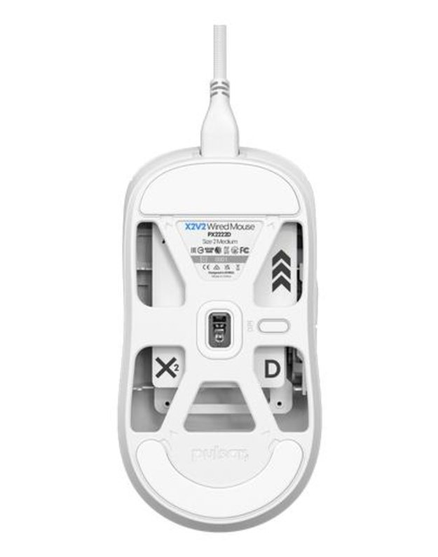 MOUSE USB OPTICAL X2/MEDIUM WHITE PX2222D PULSAR