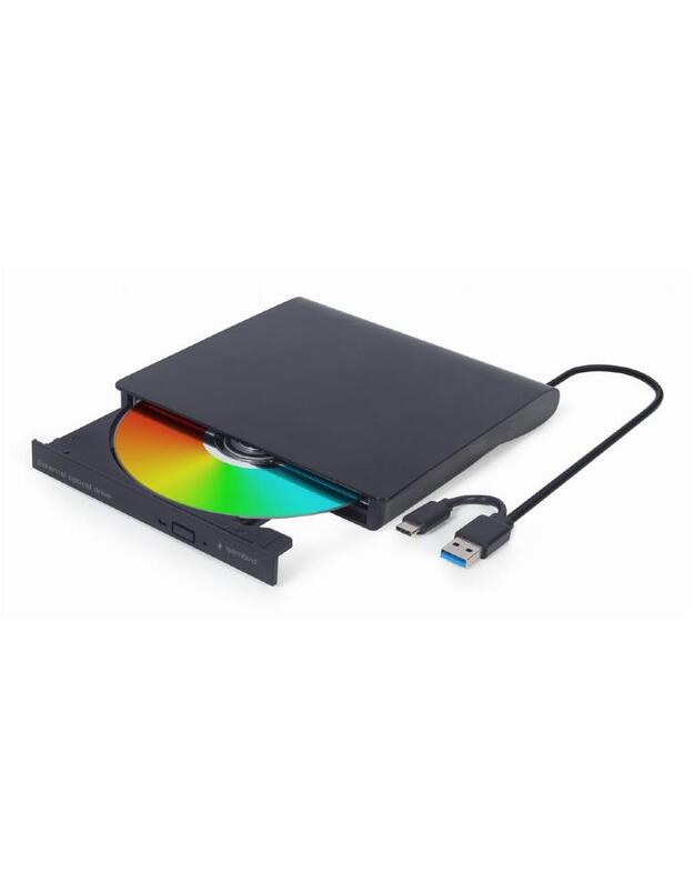 DVD RW USB3/USB-C 8X EXT RTL/BLACK DVD-USB-031 GEMBIRD