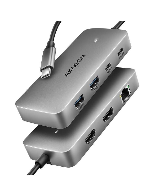 I/O HUB USB-C 3P HDMI DP/0.15M HMC-CUB83X2 AXAGON