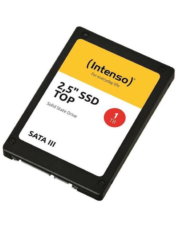 SSD|INTENSO|1TB|SATA 3.0|SLC|Write speed 500 MBytes/sec|Read speed 520 MBytes/sec|2,5 |3812460