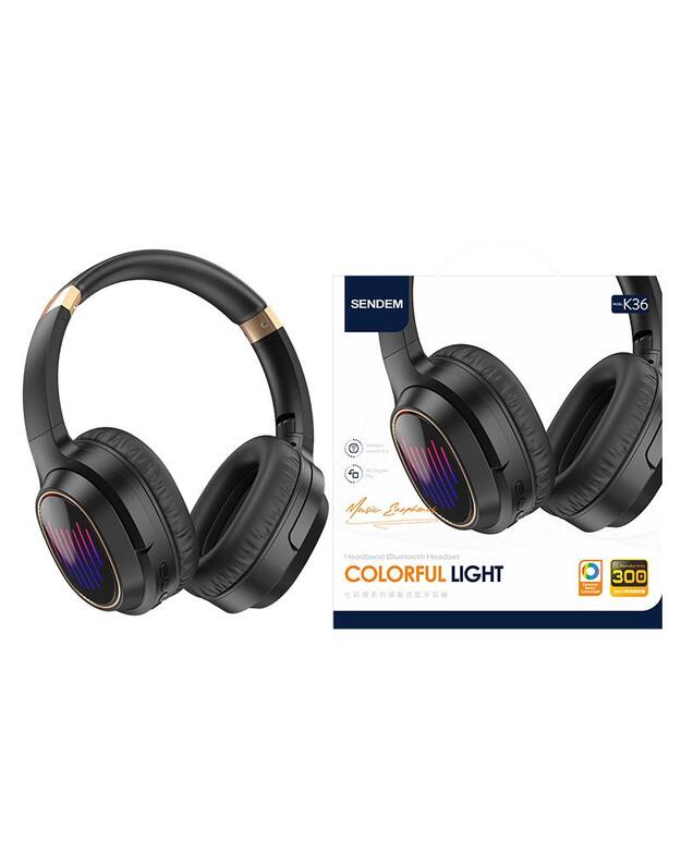 SENDEM K36 HF BT DOUBLE BASS, juodos 1