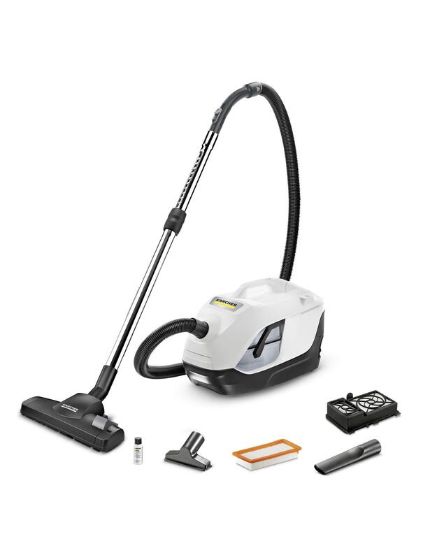 Vacuum Cleaner|KARCHER|Input power 650 W|Dust capacity 2 L|Cylinder vacuum|Cleaning type Dry|Dust container Bagless|Colour Black/White|1.195-250.0
