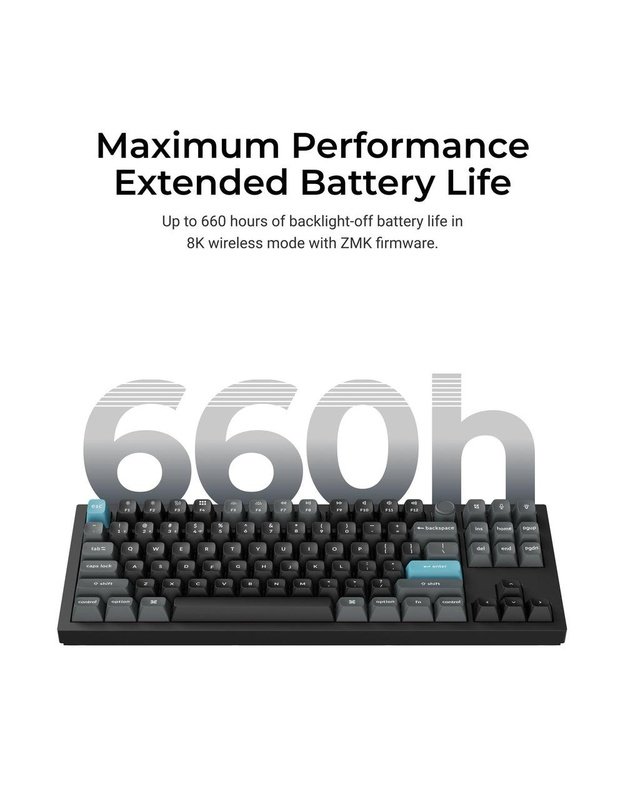 Belaidė klaviatūra Keychron Q3 Ultra, juoda (Q3U-M3)