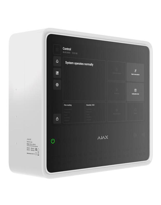 FIRE ALARM PANEL FIRE HUB/EN54 WHITE 125732 AJAX