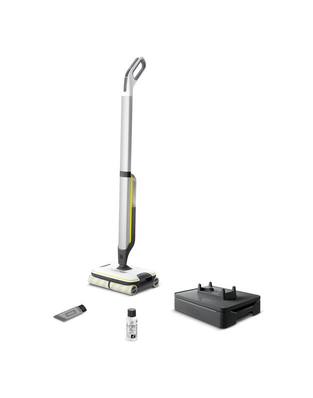 Vacuum Cleaner|KARCHER|Dry&wet|Electric broom|White/Black/Yellow|Bagless|Battery| 4.3 kg|1.055-701.0