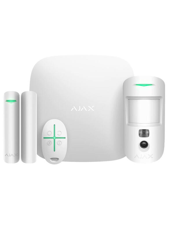 ALARM SECURITY STARTERKIT CAM/HDR WHITE 156253 AJAX