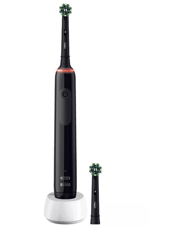 Elektrinis dantų šepetukas Braun Oral-B Pro 3 3000 Cross Action, juodas 12