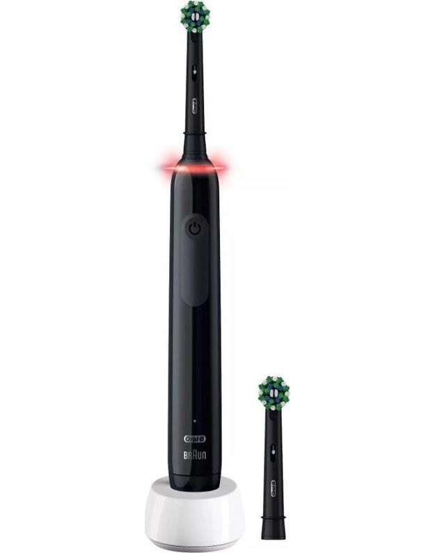 Elektrinis dantų šepetukas Braun Oral-B Pro 3 3000 Cross Action, juodas