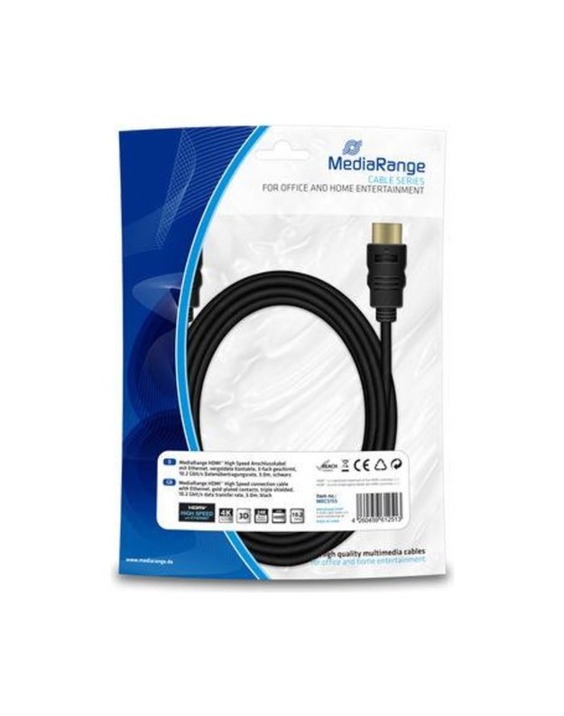 CABLE HDMI-HDMI 3M/MRCS155 MEDIARANGE