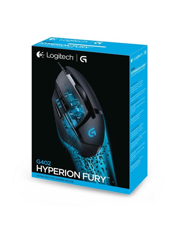 MOUSE USB OPTICAL G402/BLACK 910-004068 LOGITECH