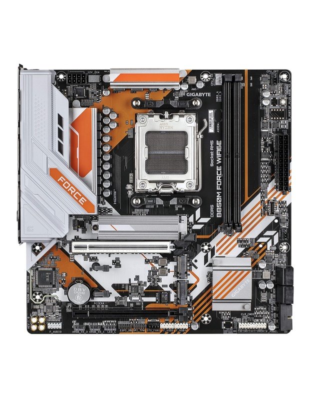 Pagrindinė plokštė Gigabyte B850M Force WIFI6E (Rev. 1.2), AMD B850, AM5, mATX, DDR5
