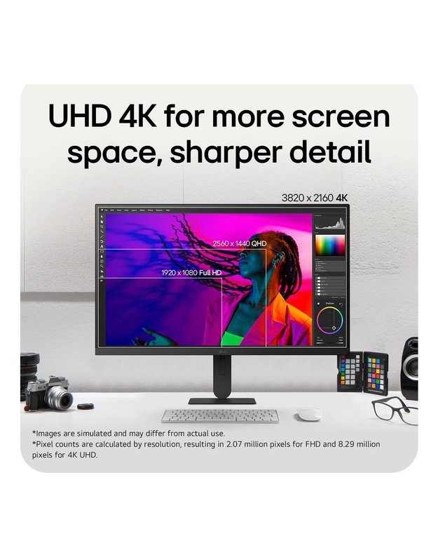 LCD Monitor|LG|27  |3840 x 2160 pixels|4K Ultra HD|Native aspect ratio 16:9|LCD|Flat|27U710B-B