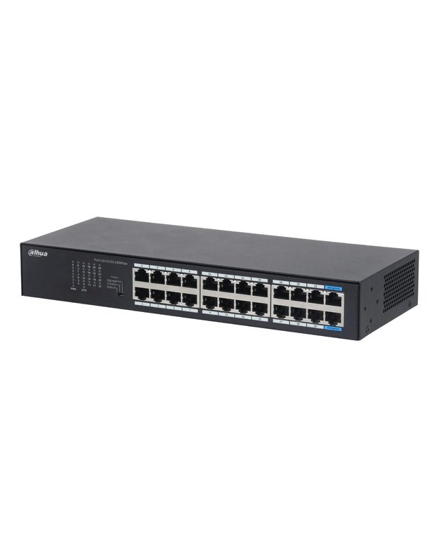Switch|DAHUA|DH-S3024-24GT|Switch type Unmanaged|Switch layer L2|Rack mounting Yes|Stackable Yes|Form factor Desktop/Wall-Mounting|24xRJ-45 ports|RJ-45 Ports Type Gigabit Ethernet (10/100/1000)|24xGigabit Ethernet (copper) ports quantity|S3024-24GT