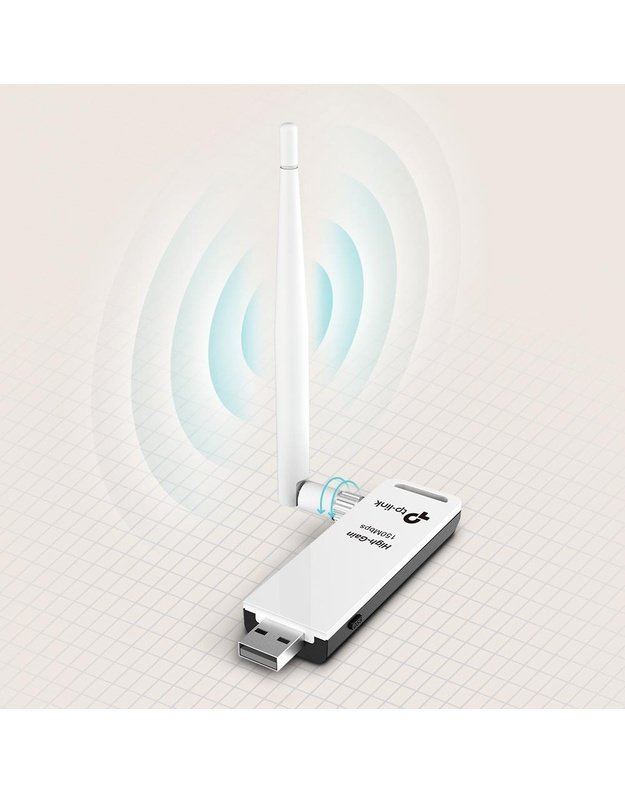 WRL ADAPTER 150MBPS USB HIGH/GAIN TL-WN722N TP-LINK
