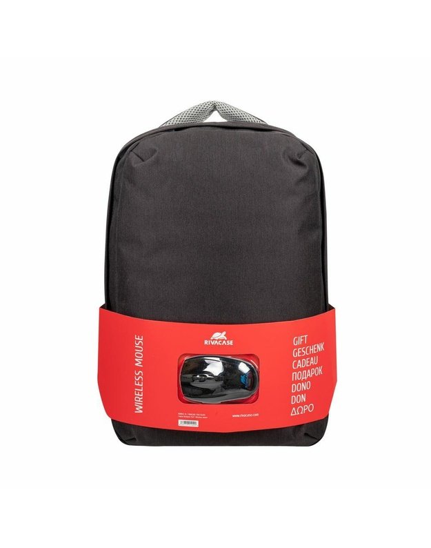 NB BACKPACK 15.6  + MOUSE/7563 BLACK RIVACASE