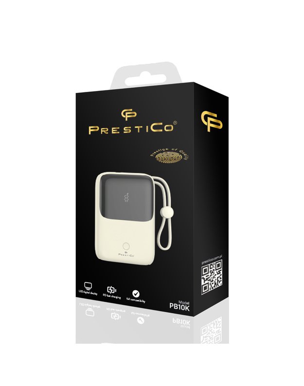 PRESTICO PB10K POWERBANK išorinė baterija, 10000mAh 3