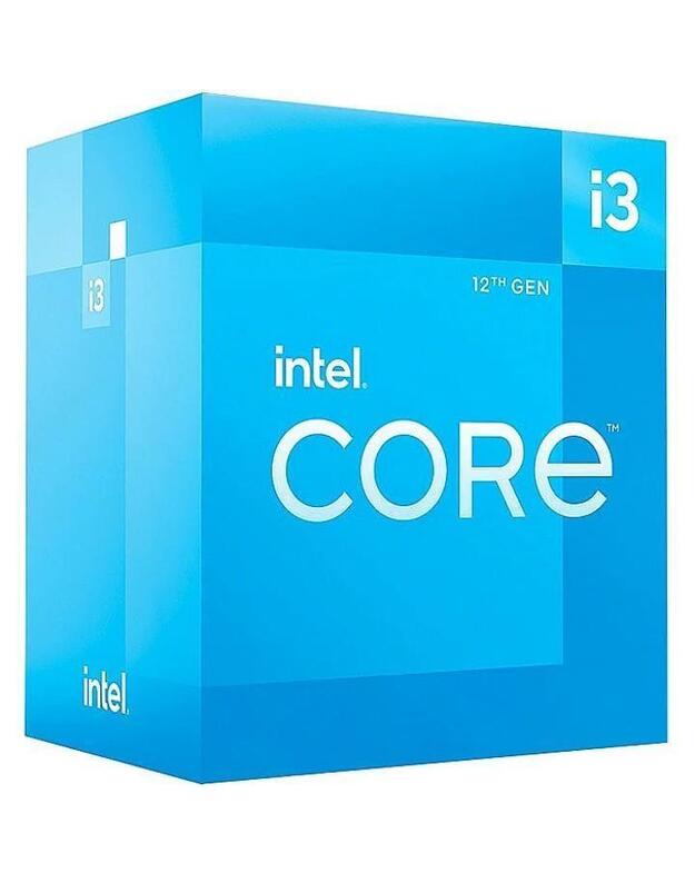 CPU|INTEL|Desktop|Core i3|i3-12100F|Alder Lake|3300 MHz|Cores 4|12MB|Socket LGA1700|58 Watts|BOX|BX8071512100FSRL63