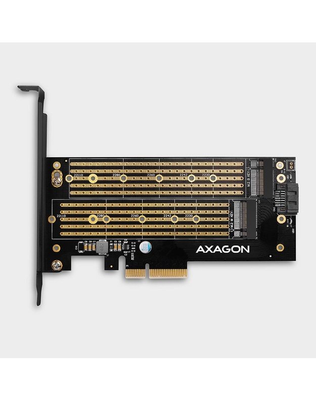 SSD ACC ADAPTER NVME/SATA/M.2/SP&LP PCEM2-D AXAGON